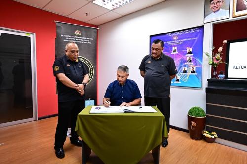 Lawatan Rasmi Datuk Ketua Pengarah Keselamatan Kerajaan ke Pejabat Ketua Pengarah Keselamatan Kerajaan ke Pejabat Ketua Pegawai Keselamatan Kerajaan Malaysia Negeri Kedah