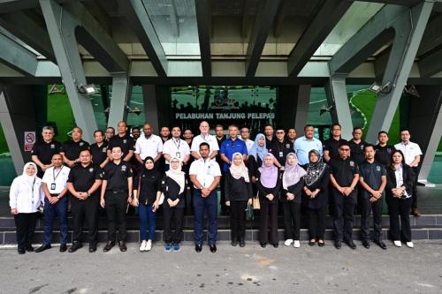 Lawatan Penanda Aras dan Tinjauan Keselamatan Pengarah - Pengarah Keselamatan Kerajaan ke Pelabuhan Tanjung, Pelepas, Johor