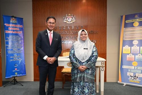 Kunjungan hormat oleh YBhg. Timbalan Ketua Pesuruhjaya (Pengurusan dan Profesionalisme), Suruhanjaya Pencegahan Rasuah Malaysia (SPRM) ke atas YBrs. Ketua Pengarah CGSO