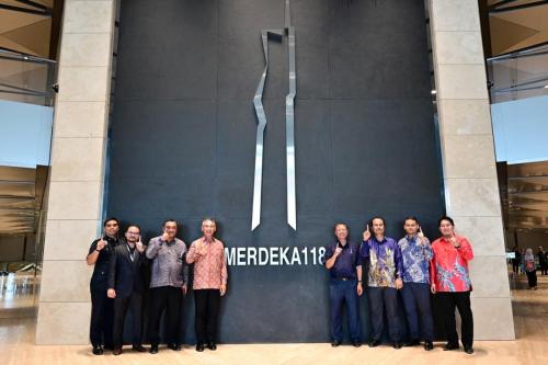 Tinjauan Keselamatan dan Lawatan YBhg. Datuk Ketua Pengarah Keselamatan Kerajaan ke Menara Merdeka 118, Kuala Lumpur