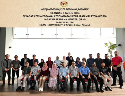 Mesyuarat Majlis Bersama Jabatan, Pejabat Ketua Pegawai Keselamatan Kerajaan Malaysia, Jabatan Perdana Menteri