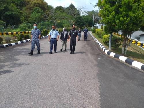 Pemeriksaan keselamatan diketuai oleh YBrs. Tuan Zainor bin Zailan, Pengarah Keselamatan Kerajaan Negeri Johor di Masai, Johor