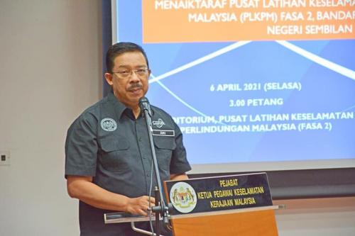 Majlis Penyerahan Projek Menaik Taraf Pusat Latihan Keselamatan Perlindungan Malaysia (PLKPM) Fasa 2 bertempat di Auditorium PLKPM