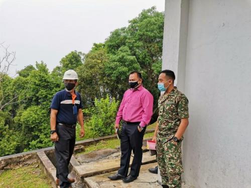 Tim Pemeriksaan Jawatankuasa Kecil Keselamatan Perlindungan Sasaran Penting (JKPKSP) melakukan lawatan dan pemeriksaan Instalasi Sasaran Penting ke atas Ibusawat TM, Kuala Terengganu