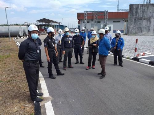 Pemeriksaan Keselamatan Sasaran Penting Oleh Pengarah Keselamatan Kerajaan Negeri Johor Di Pencawang Masuk Utama (PMU) Plentong Johor Bahru