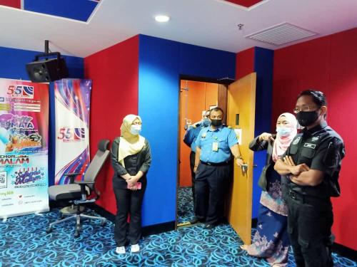 Pemeriksaan Keselamatan Sasaran Penting Oleh Pengarah Keselamatan Kerajaan Negeri Johor Di Kompleks Penerangan & Penyiaran Sultan Iskandar, Johor Darul Ta'zim