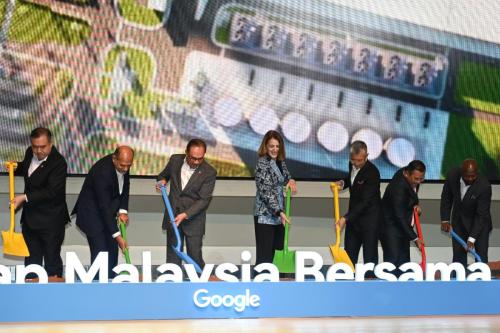 Majlis Perasmian Pecah Tanah Pusat Data Google Sempena MANTAP Malaysia bersama AI, A Google for Malaysia Event