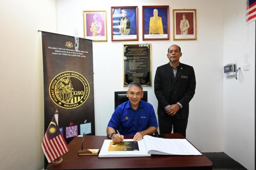Lawatan Kerja Rasmi YBhg. Datuk Ketua Pengarah Keselamatan Kerajaan ke Pejabat CGSO Negeri Selangor