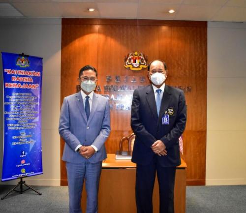 kunjungan hormat dari PIKM diketuai oleh YBhg. Dato’ Sri Ramli bin Yusuff, Presiden PIKM ke atas YBhg. Tuan KP CGSO.