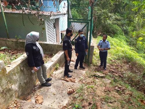 Pemeriksaan keselamatan diketuai oleh YBrs. Tuan Zainor bin Zailan, Pengarah Keselamatan Kerajaan Negeri Johor di Masai, Johor