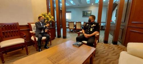 Kunjungan Hormat YBrs. Tuan Rahimi Bin Ismail, Ketua Pengarah Keselamatan Kerajaan Kepada YDH. ACP Tuan A. Asmadi Bin Haji Abdul Aziz, Ketua Polis Daerah Putrajaya