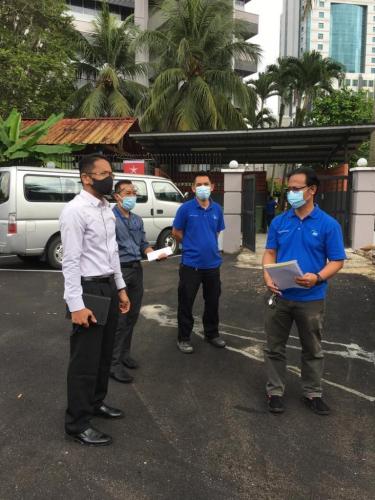 Pemeriksaan Keselamatan Fizikal Ybrs. En. Zainor Bin Zailan, Pengarah Keselamatan Kerajaan Negeri Johor Di Bangunan Wisma Persekutuan Johor Bahru (Ogos)