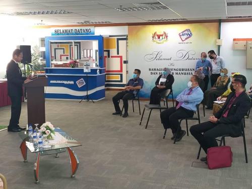 Majils Penyampaian Sijil Anugerah Khas Keselamatan Perlindungan (AKKP) Tahun 2019 Oleh Pengarah Keselamatan Kerajaan Negeri Johor Kepada Pengarah Jabatan Pendaftaran Negara (JPN) Negeri Johor.