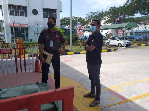 Pemeriksaan Keselamatan Mengejut Sasaran Penting  Oleh, Pengarah Keselamatan Kerajaan Negeri Johor Di Depoh Shell Pasir Gudang, Johor