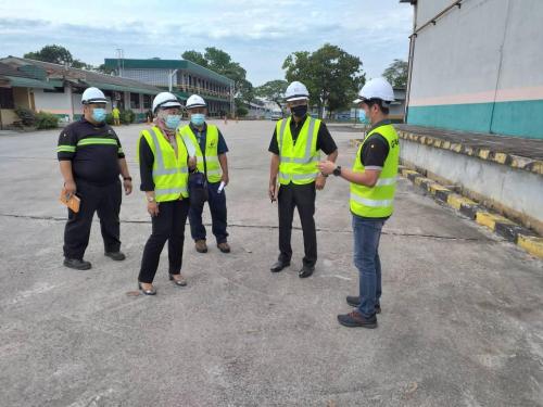 Pemeriksaan Keselamatan Kawasan Larangan Dan Tempat Larangan  Oleh Pengarah Keselamatan Kerajaan Negeri Johor Di Padiberas Nasional Berhad Pasir Gudang
