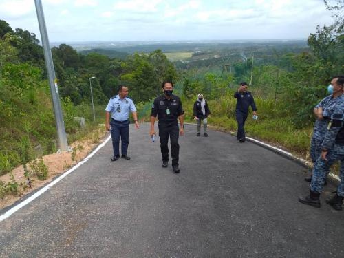 Pemeriksaan keselamatan diketuai oleh YBrs. Tuan Zainor bin Zailan, Pengarah Keselamatan Kerajaan Negeri Johor di Masai, Johor