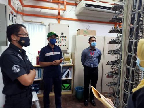 Pemeriksaan Keselamatan Sasaran Penting Oleh Pengarah Keselamatan Kerajaan Negeri Johor Di Stesen Radar Bukit Lunchu Masai, Johor