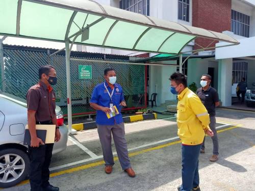 Pemeriksaan Keselamatan Mengejut Sasaran Penting  Oleh, Pengarah Keselamatan Kerajaan Negeri Johor Di Depoh Shell Pasir Gudang, Johor