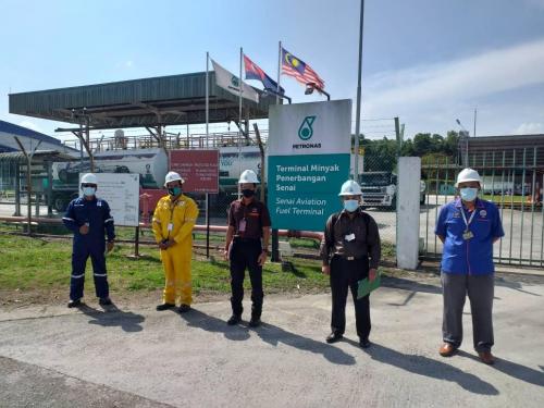 Pemeriksaan Keselamatan Mengejut Sasaran Penting  Oleh, Pengarah Keselamatan Kerajaan Negeri Johor Di Depoh Penerbangan Minyak Petronas Senai, Johor