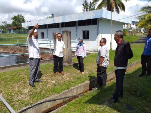 Pemeriksaan Keselamatan Fizikal Kawasan Larangan untuk Pembatalan Status Kawasan Larangan bagi Water Works Treatment Pumping Installation, Mersing Johore pada 19 Januari 2020