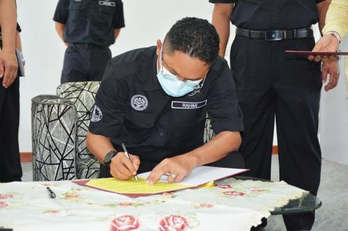 Majlis Penyerahan Projek Menaik Taraf Pusat Latihan Keselamatan Perlindungan Malaysia (PLKPM) Fasa 2 bertempat di Auditorium PLKPM