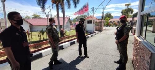 Pemeriksaan Keselamatan Perlindungan Fizikal Kawasan Larangan Di Markas  2 Briged, Ipoh