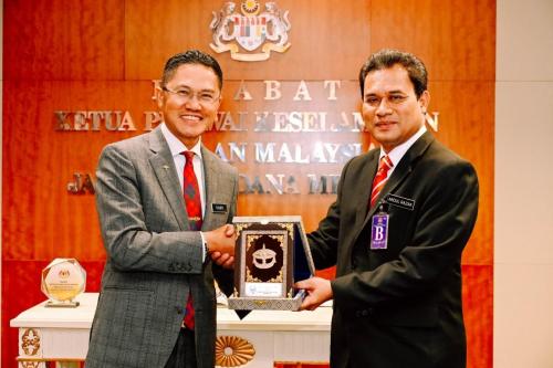 YBrs. Tuan Rahimi bin Ismail, Ketua Pengarah CGSO telah menerima Kunjungan Hormat daripada YBrs. Tuan Sr Ketua Pengarah JPPH