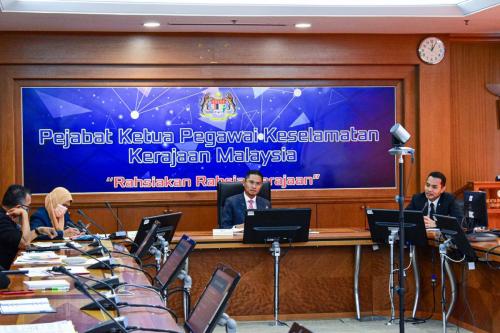 Mesyuarat Pengarah-Pengarah Keselamatan Kerajaan telah berlangsung di Bilik Mesyuarat Perdana, CGSO