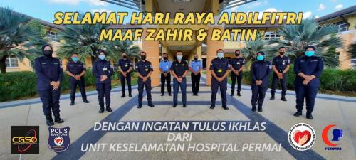 Ucapan Selamat Hari Raya 2021 dari Pegawai Kader di Hospital Permai Johor Bahru