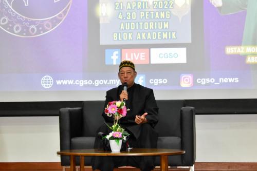 Taklimat Eksekutif “Ramadan Membentuk Sahsiah dan Jati Diri” Oleh Ustaz Mohamed Hanafiah bin Abdul Malek anjuran Institut Latihan Keselamatan Perlindungan Malaysia (ILKEM) dan Majlis Berbuka Puasa CGSO