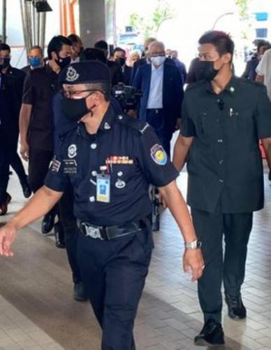 Kader CGSO, anggota Polis Bantuan RTM melakukan kawalan keselamatan bersempena dengan Majlis Pra Pelancaran Keluarga Malaysia oleh YAB Dato’ Sri Ismail Sabri Bin Yaakob, Perdana Menteri Malaysia di Auditorium Perdana, Angkasapuri